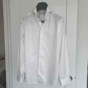 Eton dress shirt. White. Size 14.5” super slim. Sleeves tailored to 32.5”.